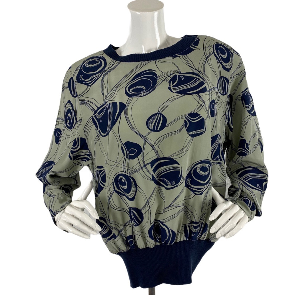 Pia Rucci Vintage 80s 100% Silk Blouse